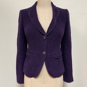 Authentic Armani wool blend boucle knit jacket